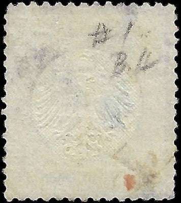 c1872 Germany 1/4gr - Scott 1 - VL Cancel - Thin, Light Crease - Cat= $85