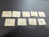 VEGAS - 1918-22 Stock Transfer Revenue - Scott RD1-RD7, RD9, RD10 - Used