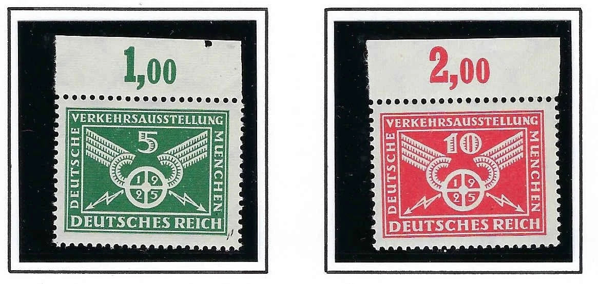 1925 Germany Set - Sc# 345-346 - MNH, Undisturbed OG - All Post Office Fresh!