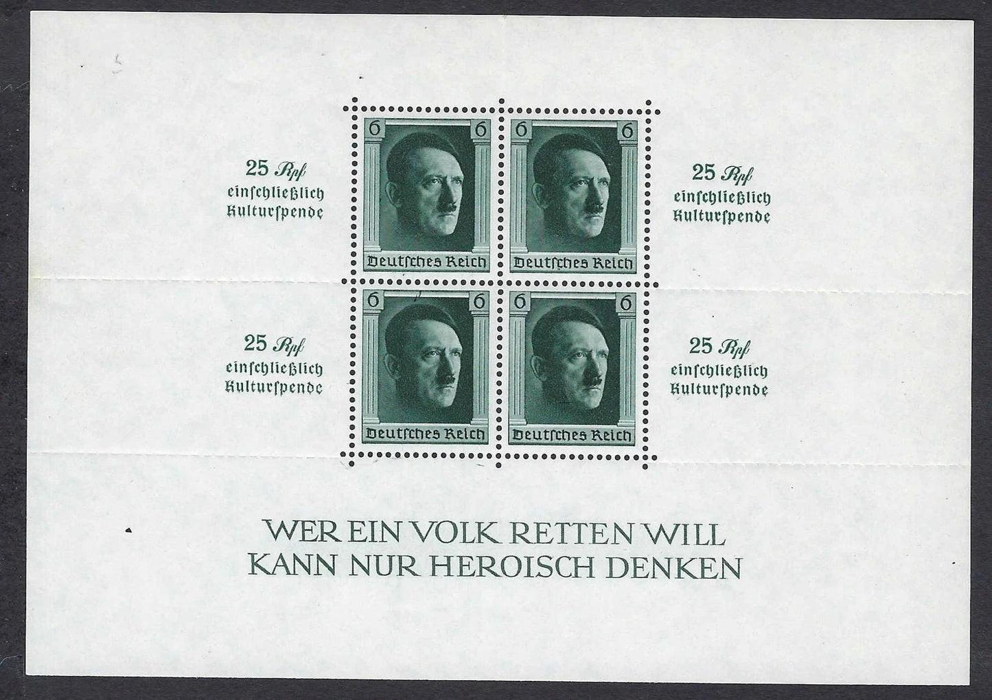 1937 Germany Souvenir Sheet - Sc# B104- MNH, Undisturbed OG -Cat= $240 -Nice!