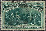 VEGAS - 1893 Columbian 15c - Scott 238 - Thin - Well Centered
