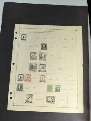 OLD Manchukuo on Scott Pages - Mint & Used - See 3 Photos