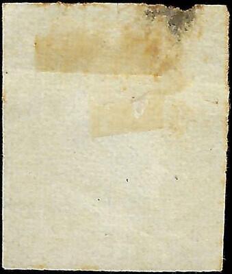 VEGAS - 1859 Two Sicilies, Italy 1g Stamp - Scott 11 -Thin, Flaw Top Edge Cat $875