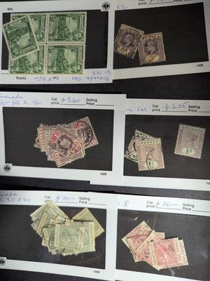 Quantity of Various British Colonial Stamps - M&U - Many Older - See 47 Photos