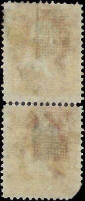 VEGAS - 1868 USA Washington 3c - Scott 94 - Used Connected Pair - One Damaged