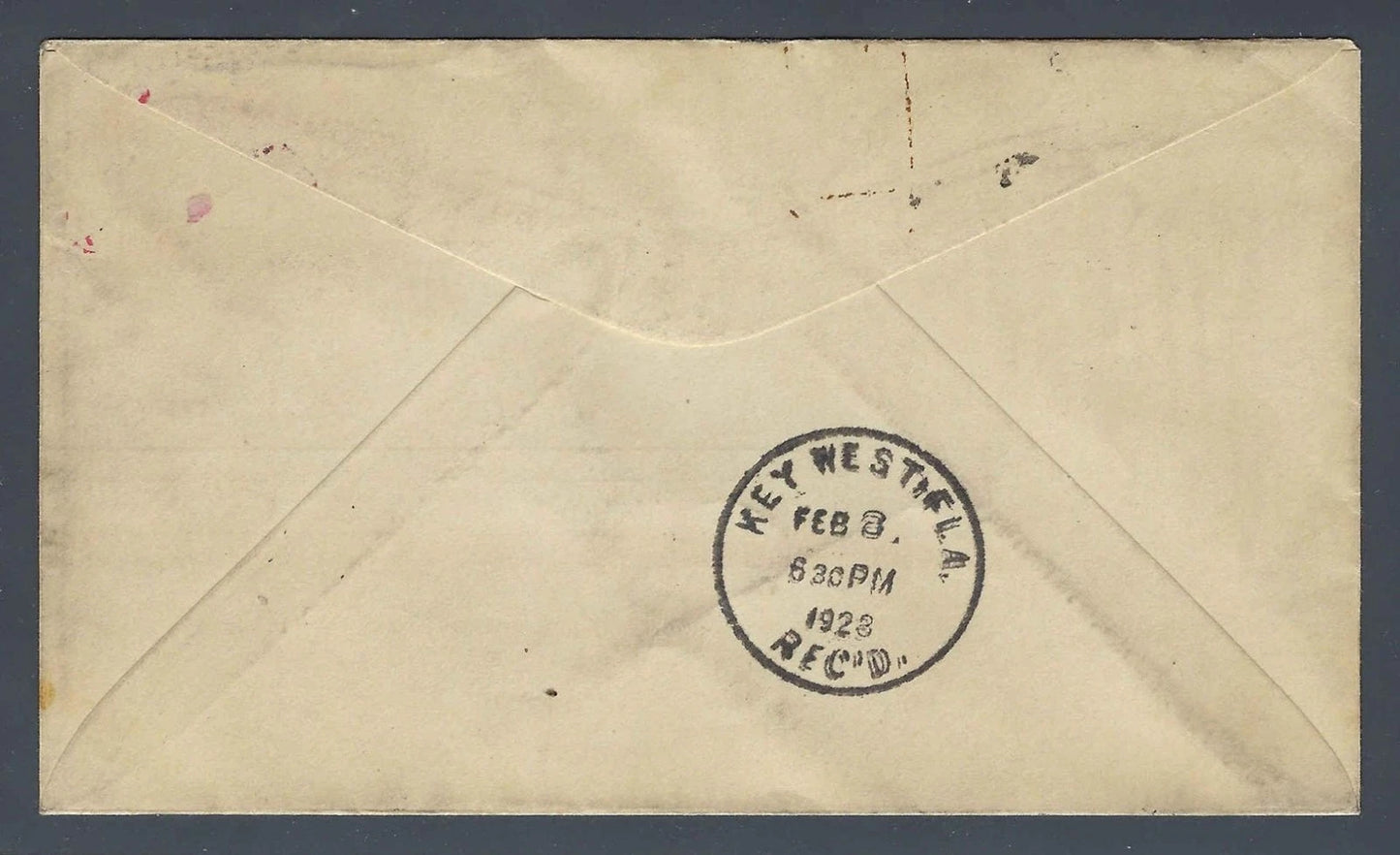 1928 Lindbergh Good Will Tour Flight Cover Caribbean-Key West Florida