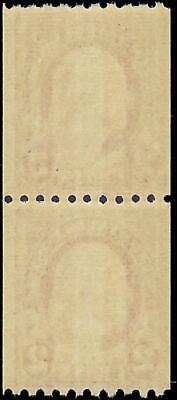 VEGAS - 1923 USA Washington Coil Joint Line Pair - Scott 606 - MNH, OG - Fresh!