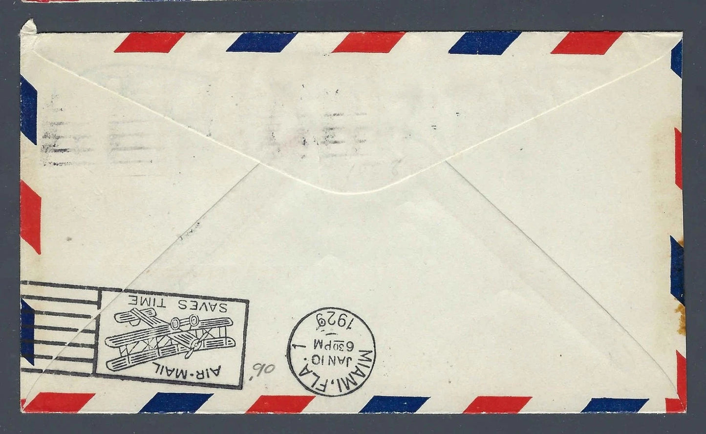 1929 FAM 6 Inaugural First Flight Cover San Juan Puerto Rico to Miami Florida