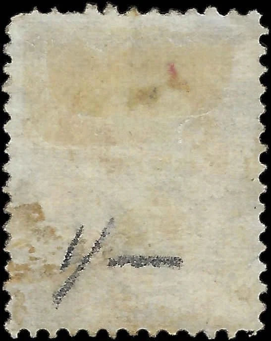 1873 USA - Scott 163 - 15c - Solid Fancy Cancel - Hard Paper - Cat= $160