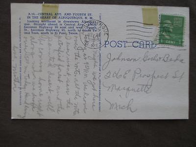 1946 USA Picture Postcard - Albuquerque, NM (WW52)