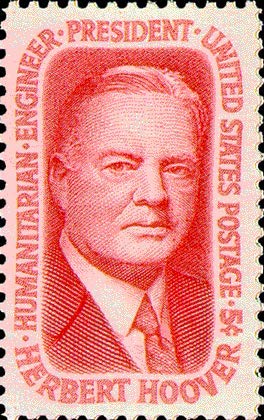 1965 President Herbert Hoover Single 5c Postage Stamp - Scott 1269 - MNH,OG