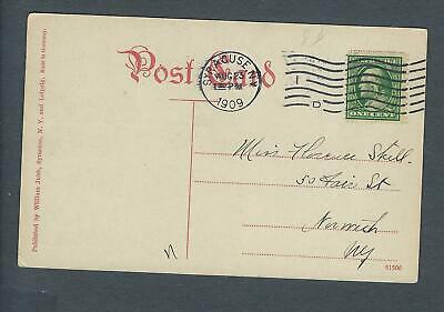 VEGAS - Posted 1909 Syracuse Yacht Club House Onondaga Lake Postcard - FE442