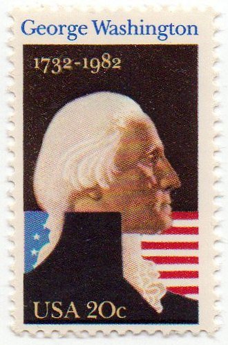 1982 George Washington Single 20c Postage Stamp - Scott 1952 - MNH,OG
