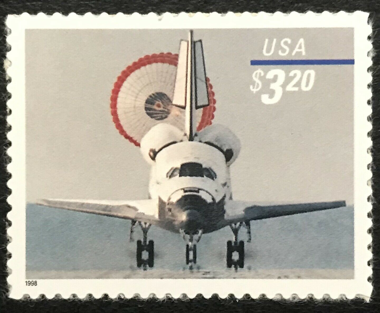 1998 Space Shuttle Landing Single $3.20 Postage Stamp - MNH, OG - Scott 3261