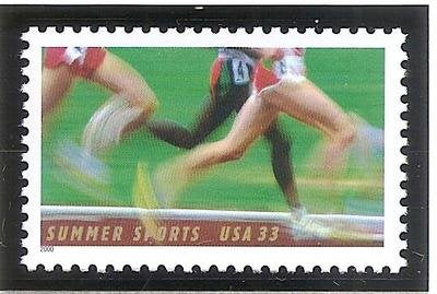 2000 Summer Sports - Runners- Single 33c Postage Stamp - Scott 3397 - MNH,OG