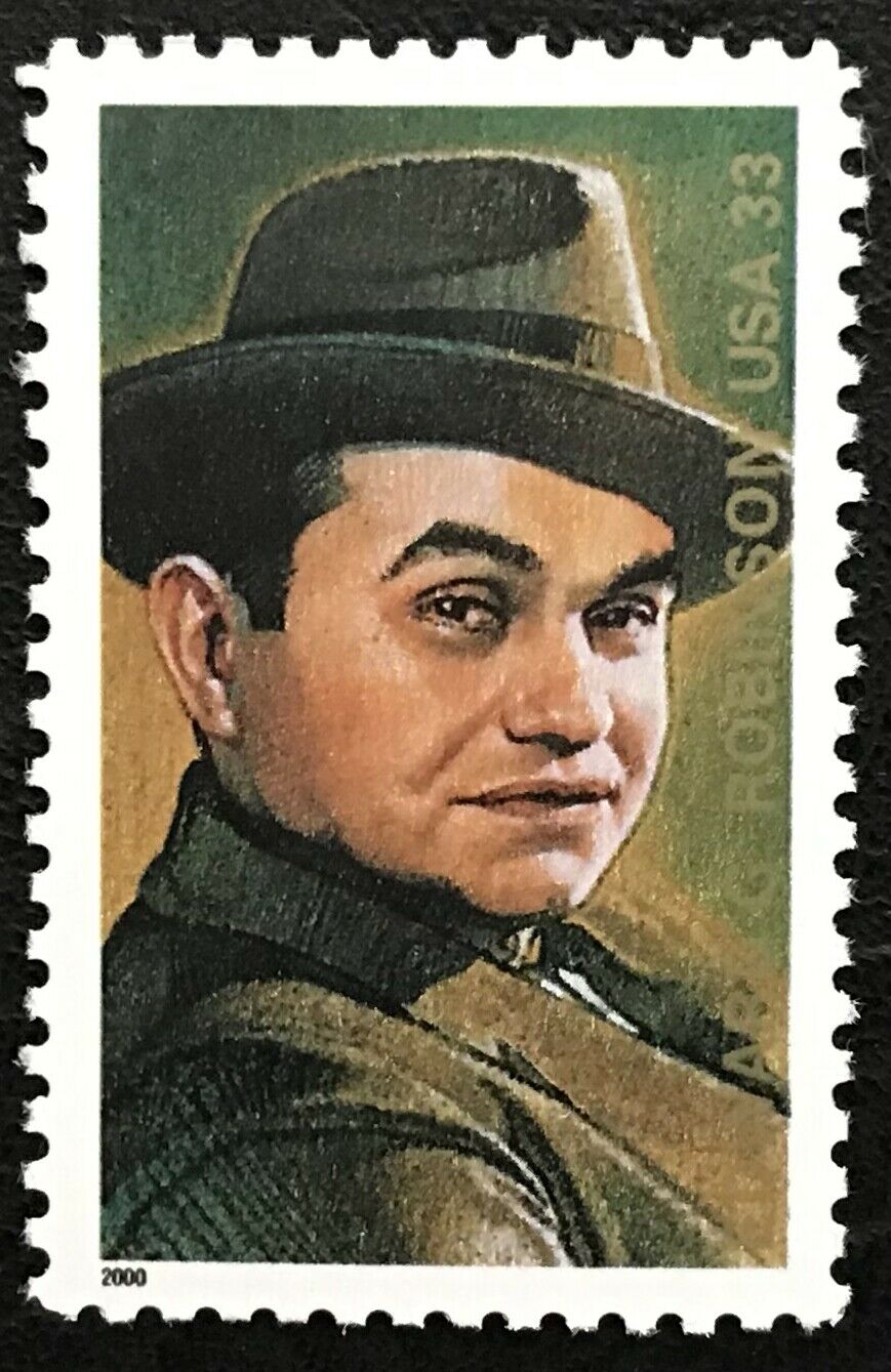 2000 Edward G. Robinson Single 33c Postage Stamp - Scott - 3446 - MNH, OG - CX695a