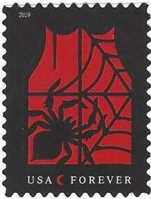 Spooky Silhouettes Single "Forever" Postage Stamp As Shown - MNH, OG - Scott 5422