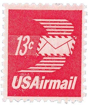 1973 Winged Letter Single 13c Air Mail Postage Stamp, - Scott C79 - MNH,OG