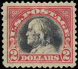 VEGAS - 1920 - Scott547 $2 Franklin Great Centering Light Cancel
