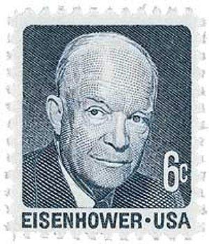 1970 Dwight D Eisenhower Single 6c Postage Stamp - Scott 1393 - MNH,OG
