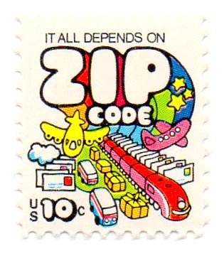 1974 Zip Code Promotion Single 10c Postage Stamp - Scott 1511 - MNH,OG