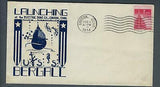VEGAS - 1944 Submarine USS Bergall Launch Herald Cover - Groton - FH110