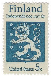 1967 Finland Independence Anniversary Single 5c Postage Stamp - Scott 1334 - MNH,OG