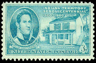 1950 Indiana Territory Single 3c Postage Stamp - Scott996 - MNH,OG
