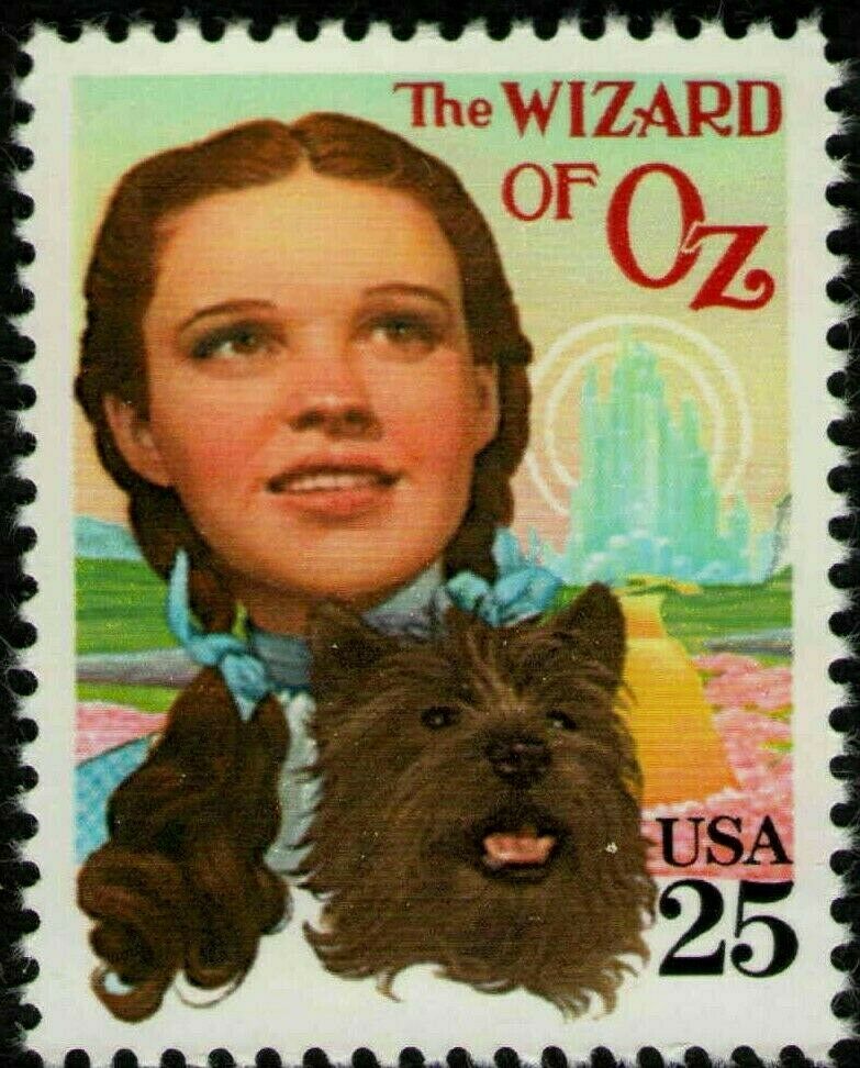 1990 WIzard Of Oz Single 25c Postage Stamp - MNH, OG - Scott 2445