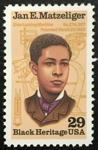 1991 - Jan E. Matzeliger Black Heritage Single 29c Postage Stamps - MNH - Scott 2567 - CW393c