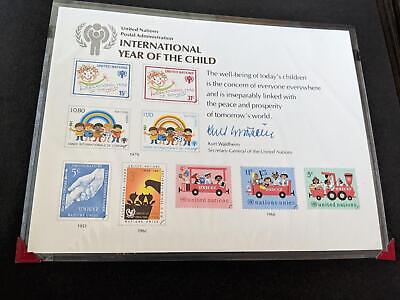 VEGAS - 1970s-80s United Nations UN Homemade Souvenir Card Album ~92 Photos