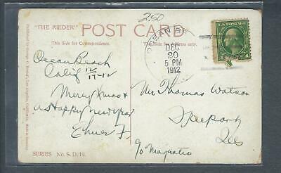 VEGAS - Posted 1912 Quarantine Station Near San Diego Postcard - FK190