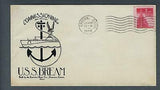 VEGAS - 1944 Submarine USS Bream Commission Herald Cover - Groton, CT - FJ219