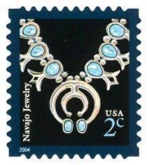 2004 Navajo Necklace Design -Single 2c Postage Stamp - Scott 3750 - MNH,OG
