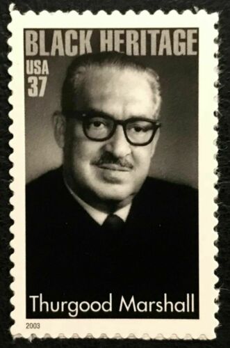 2003 Thurgood Marshall Single 37c Postage Stamp - Scott 3746 - MNH, OG - DC120a