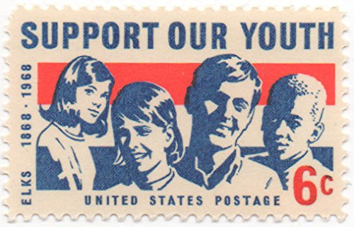 1968 Support Our Youth Single 6c Postage Stamp - Scott 1342 - MNH,OG