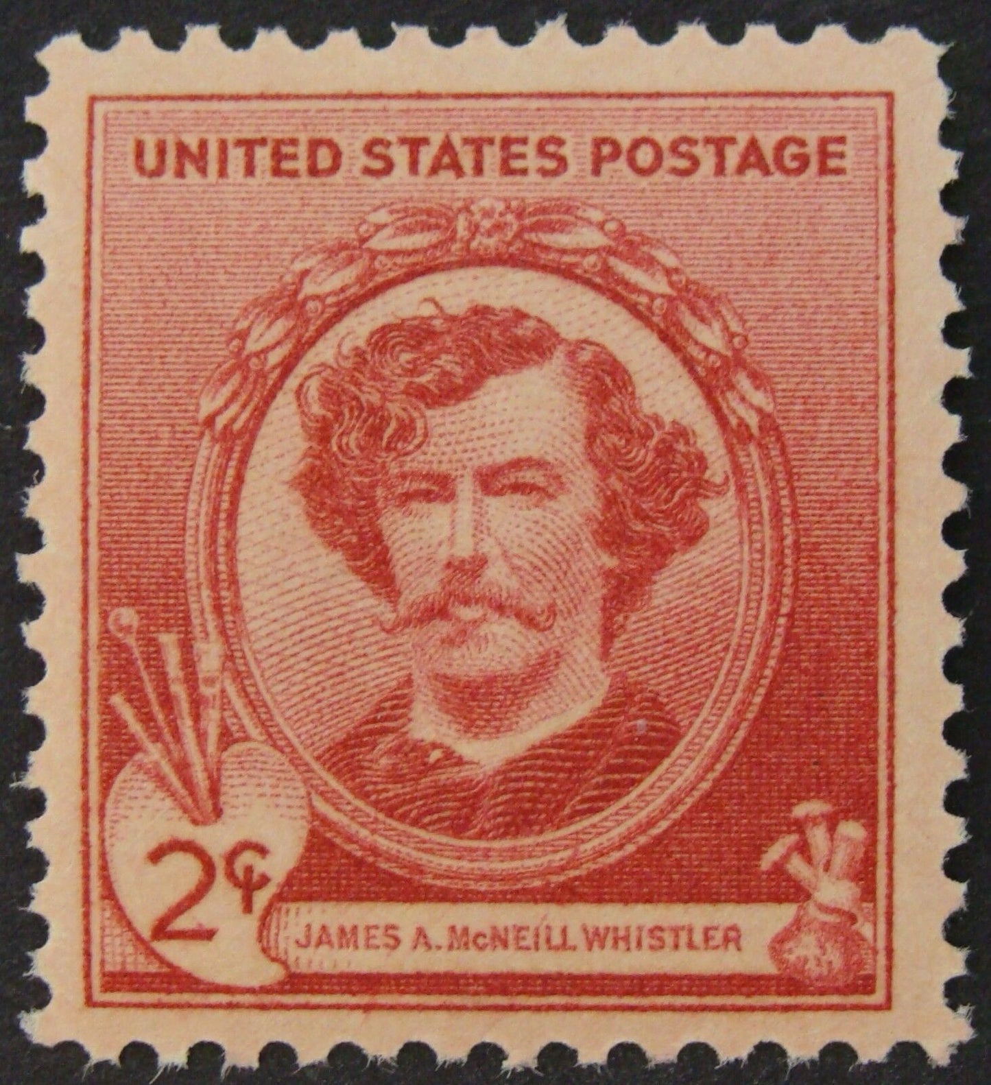 1940 James McNeill Whistler Single 2c Postage Stamp - Scott 885 - MNH,OG CX449b