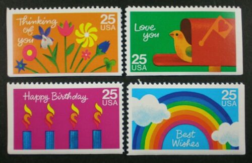 1988 Special Occasions Set Of 4 25c Postage Stamps - Scott 2395-2398 - MNH, OG - CX890