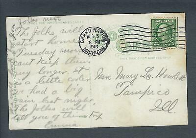 VEGAS - Posted 1916 Grand Rapids, MI - Reeds Lake & Ramona Theatre - FE461