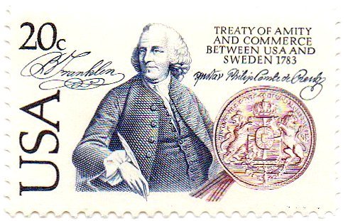 1983 US- Sweden Single 20c Postage Stamp - Scott 2036 - MNH,OG