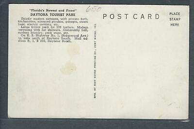 VEGAS - Est 1930s Daytona Tourist Park, Daytona Beach, FL Photo Postcard- FK165