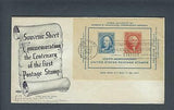 VEGAS - 1947 Postage Stamp Centenary Sheet First Day Cover - Scott 948 - FG148