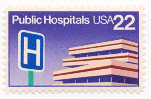 1986 Public Hospitals Single 22c Postage Stamp - Scott 2210 - MNH,OG