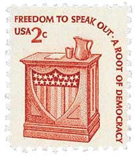 1975 - 81 Freedom of Speech Single 2c Postage Stamp - Scott 1582 - MNH,OG
