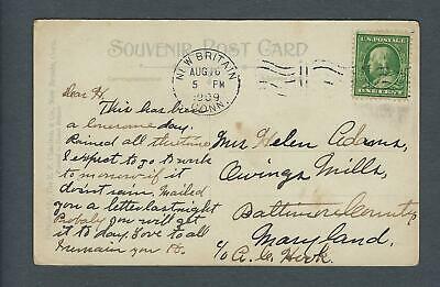 VEGAS - Posted 1909 Photo Postcard Lexington Street, New Britain, CT - FD358