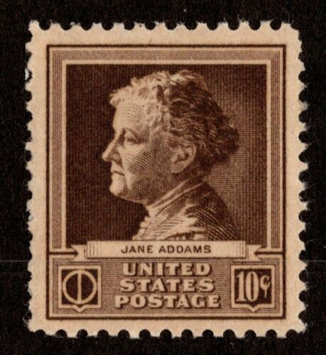 1940 Jane Addams Single 10c Postage Stamp - Scott 878 - MNH,OG