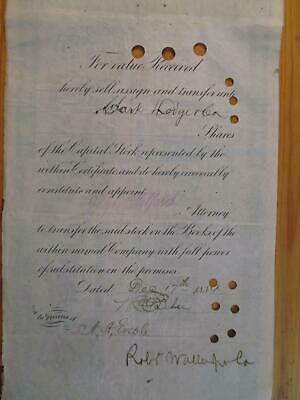 One 1889 Chicago & Eastern Illinois Railroad Stock Certificate - Read (FA101)