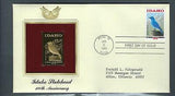 VEGAS - 1990 Idaho 100th Anniversary Golden Replica Stamp Cover Scott 2439- FE418