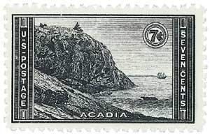 1934 Acadia National Park Single 7c Postage Stamp, - Scott 746 - MNH,OG