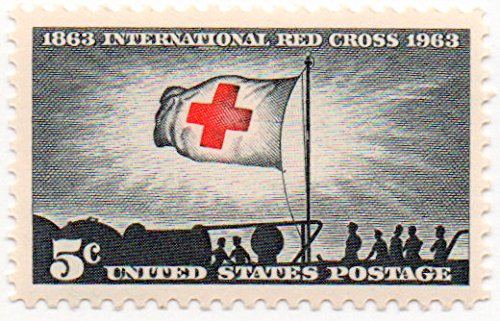 1963 International Red Cross Single 5c Postage Stamp - Scott 1239 - MNH,OG